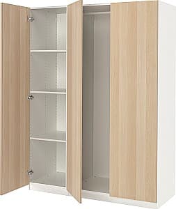 Шкаф IKEA Pax/Forsand полки/штанг 150x60x201 Белый/Имитация Состаренного Дуба