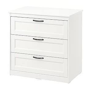 Комод IKEA Songesand 3 ящика 82x81 (Белый)