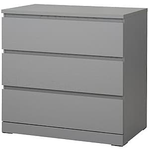 Comoda IKEA Malm 3 sertare 80x78 Gri