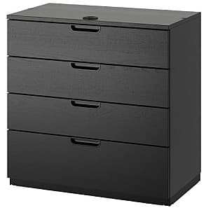 Comoda IKEA Galant 80x80 Furnir frasin/Negru