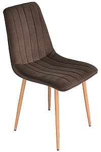 Scaun fier Evelin XR-154 WO Dark Brown 16 (velur)