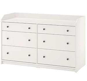 Комод IKEA Hauga 6 ящиков 138x84 Белый