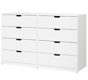 Comoda IKEA Nordli 8 sertare 160x99 Alb