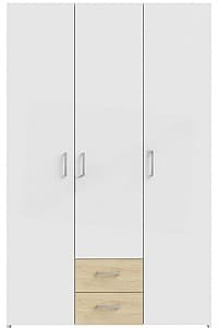 Шкаф FORTUNA Econobox 119x190 Белый/Дуб Пуччини (Бежевый)