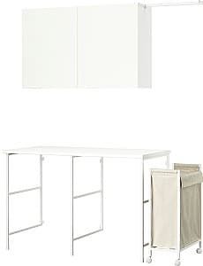 Шкаф в ванную IKEA Enhet 1390x635 Белый