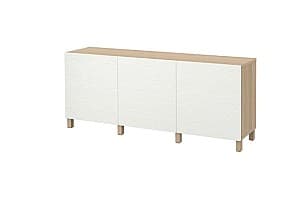 Comoda IKEA Besta antique oak / Laxviken / Stubbarp white