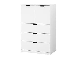 Comoda IKEA Nordli 5 sertare 80x122 Alb