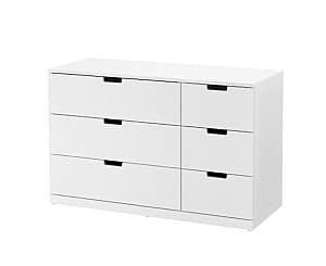 Комод IKEA Nordli 6 ящиков 120x76 Белый