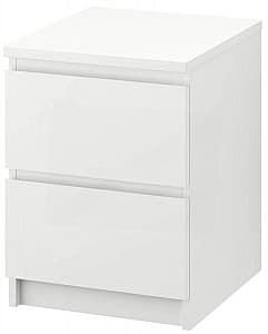 Noptiera IKEA Malm 2 sertare 40x55 Alb