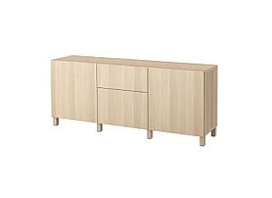 Comoda IKEA Besta Lappviken antique oak 180x40x74 cm