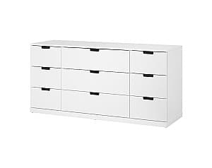 Комод IKEA Nordli 9 ящиков 160x76 Белый