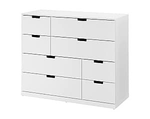 Comoda IKEA Nordli 8 sertare 120x99 Alb