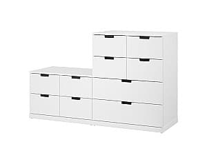 Comoda IKEA Nordli 10 sertare 160x99 Alb