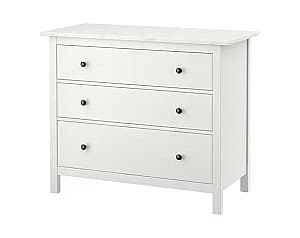 Comoda IKEA Hemnes 3 sertare 108x96 Vopsit Alb