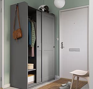 Шкаф купе IKEA Hauga Gray