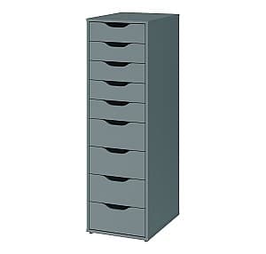 Комод IKEA Alex 9 ящиков 36x116 Серо-бирюзовый