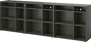 Стеллаж IKEA Vihals 286x37x90 Темно Серый