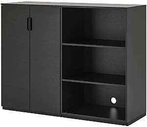 Comoda IKEA Galant 160x120 Furnir Frasin/Vopsit Negru