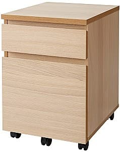 Comoda IKEA Malm cu rotile 42x59 Aspect Stejar Antichizat(Bej)