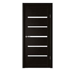 Межкомнатная дверь Albero Vena Matte Glass Black Oak 800 mm