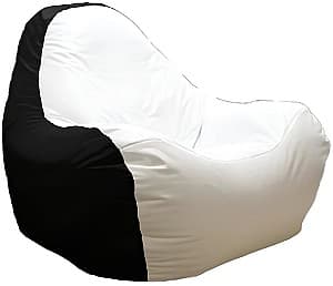 Fotoliu puf Relax Hi-Poly Medium Black/White