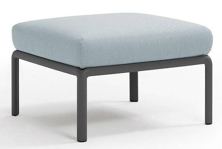 Банкетка Nardi KOMODO POUF Sunbrella 40369.02.138 Антрацит (Серый)/Ледяной (Синий)