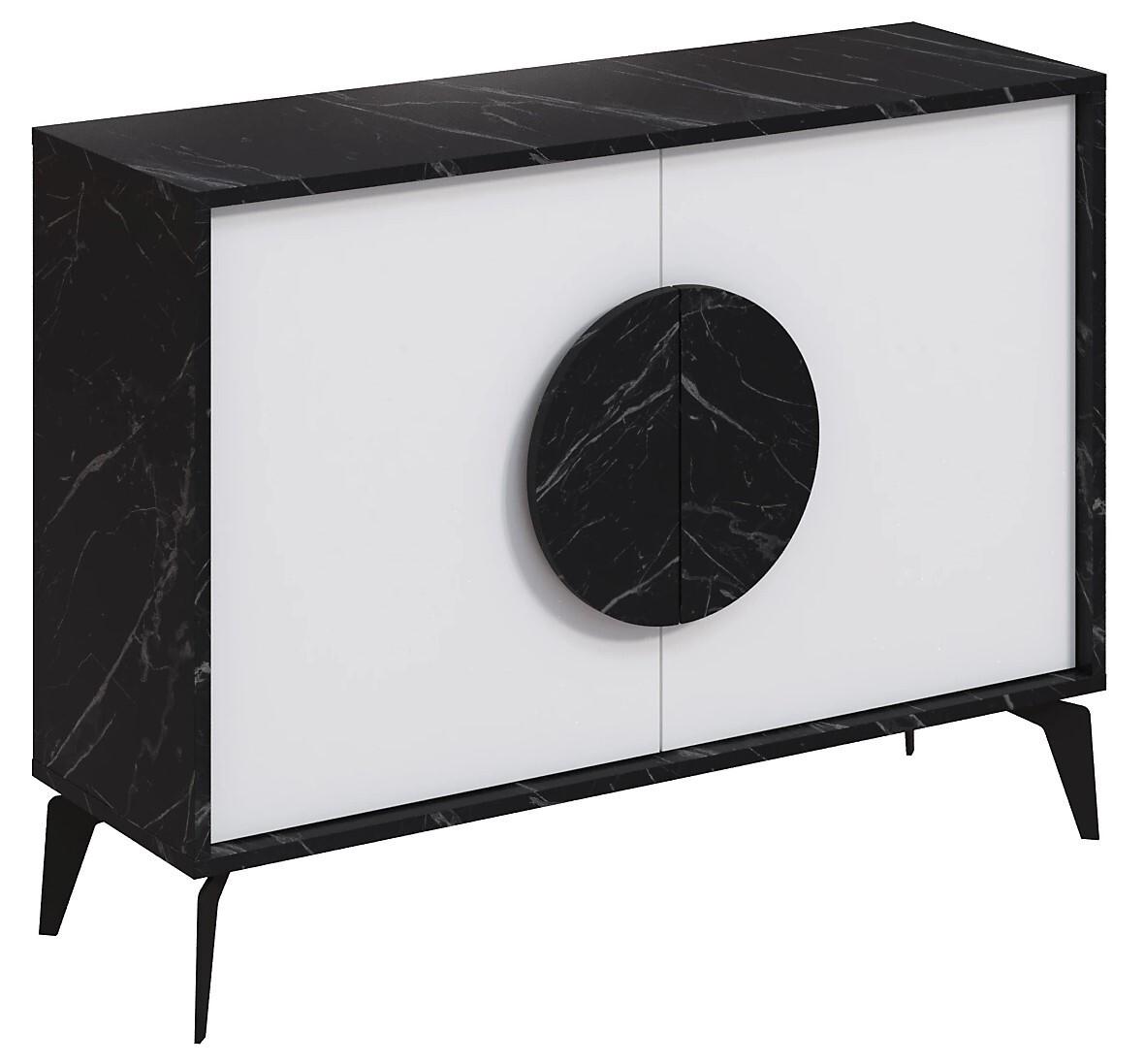 Masa consola DECO Gora 110 cm Bendir(Negru)/White(Alb)