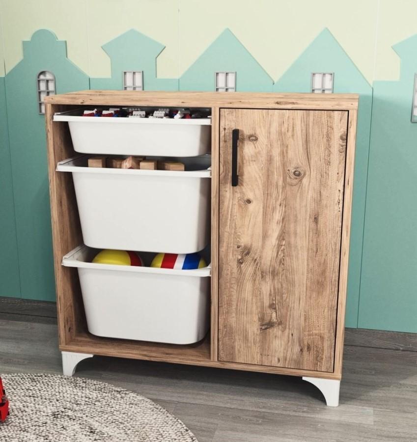Comoda copii Fabulous 1D3S Pine/White