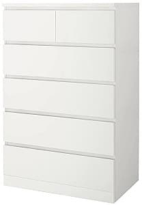 Комод IKEA Malm 6 ящиков 80x123 Белый