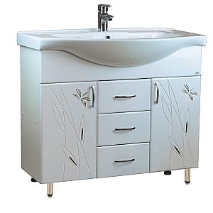 Dulap sub lavoar S-M Stuf White 100 cm