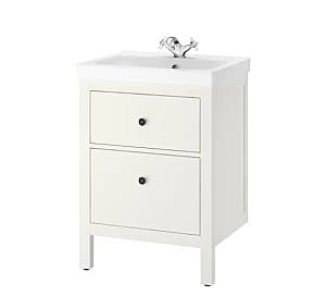 Dulap sub lavoar IKEA Hemnes / Odensvik white lavoar cu 2 sertare 63x49x89 cm
