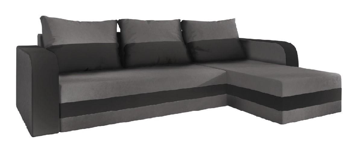 Canapea coltar Space Meble Hewlet Bis Sawana 21/Sawana 05 Gray/Dark Gray