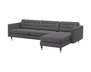 Canapea coltar IKEA Landskrona Gunnared dark grey/metal (4 locuri)