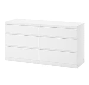 Comoda IKEA Kullen 6 sertare White 140x72 cm