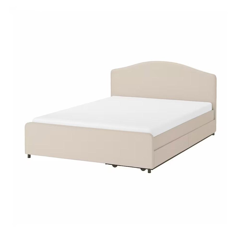 Кровать IKEA Hauga Lofallet beige 160x200