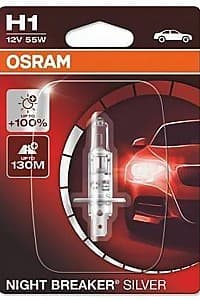 Lampa auto Osram H1 12V 55W Night BREAKER SILVER