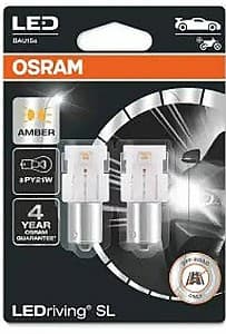 Автомобильная лампа Osram PY21W LEDriving SL 12V YELLOW