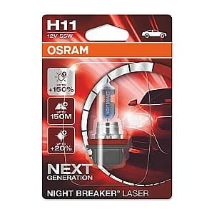 Lampa auto Osram Night Breaker Laser H11 12V 55W 64211NL-01B