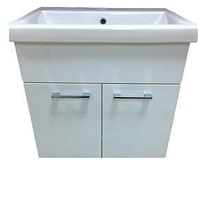 Dulap sub lavoar QUATTRO Bergamo White 70 cu lavoar KF4570