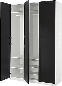 Шкаф IKEA Pax/Flisberget полки/штанги/корзины 150x60x236 Белый/Антрацит