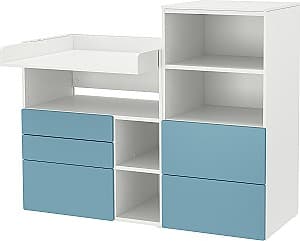 Детский комод IKEA Smastad/Platsa 150x79x123 Белый/Синий