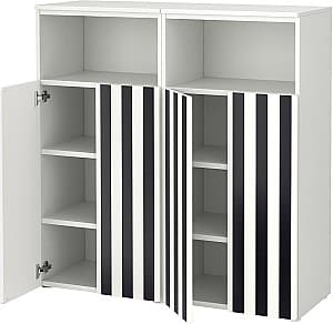 Dulap pentru copii IKEA Smastad/Platsa 6 rafturi 120x42x123 Alb/Negru