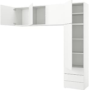 Dulap pentru copii IKEA Platsa/Fonnes usi/sertare 240x42x241 Alb