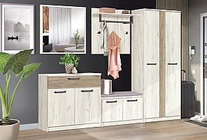 Прихожая Modern Karolina Белый Крафт Дуб/Серый Крафт Дуб