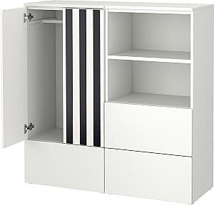 Детский шкаф IKEA Smastad/Platsa 3 ящика 120x42x123 Белый/Черный