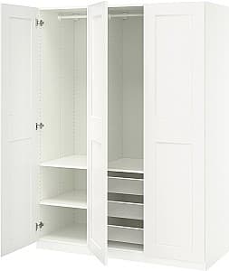 Шкаф IKEA Pax/Grimo полки/штанги/корзины 150x60x201 Белый