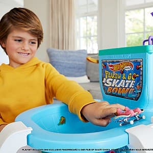 Детски набор для игр Hot Wheels гриф Flush & Go Skate Bowl