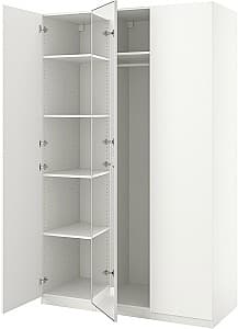 Dulap IKEA Pax/Forsand/Aheim rafturi/bara/oglinda 150x60x236 Alb
