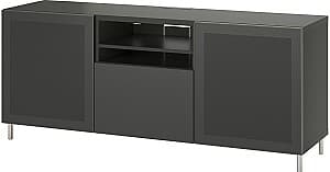 Тумба под телевизор IKEA Besta/Lappviken/Mortviken 180x42x74 Темно Серый