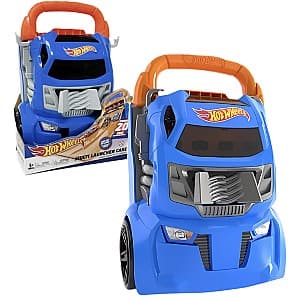 Masina jucarie Hot Wheels container portabil pentru 4 piste paralele